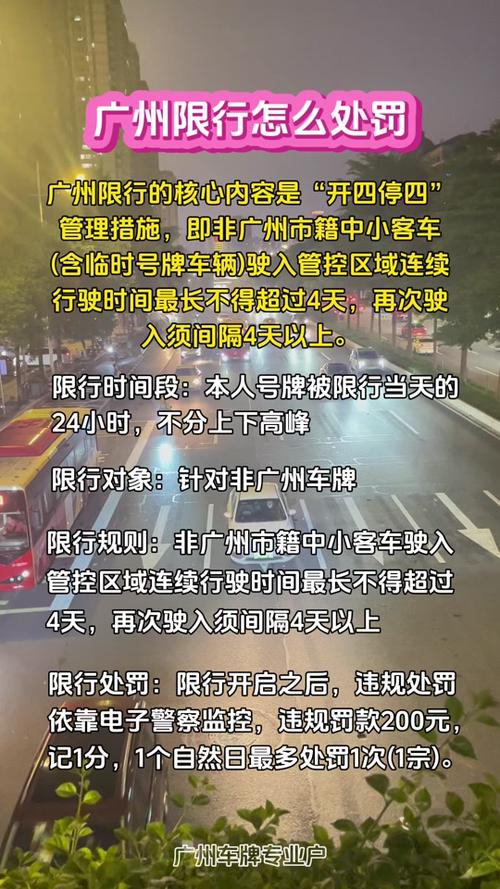 广州限行处罚/广州限行处罚标准最新