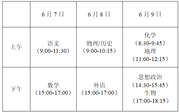 高考时间是哪几号/高考时间一般在几月几号 高考时间是哪几号/高考时间一般在几月几号