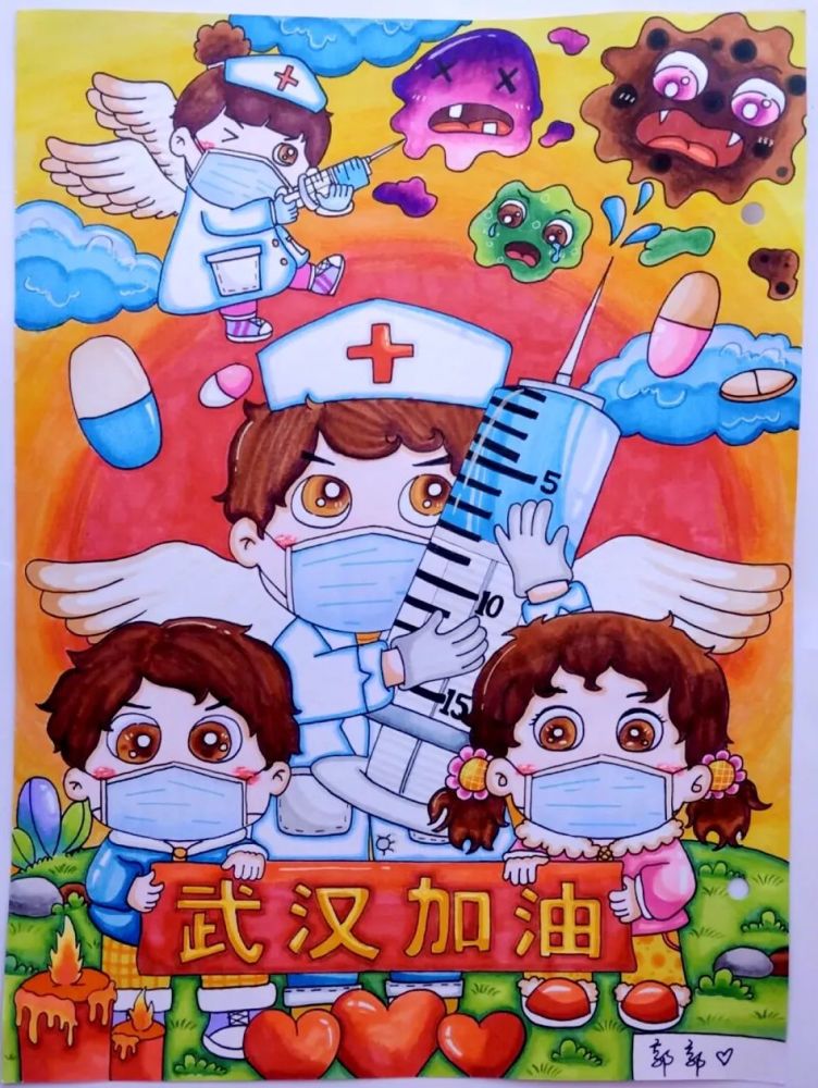 疫情为题材画一幅画/疫情为主题的画 疫情为题材画一幅画/疫情为主题的画