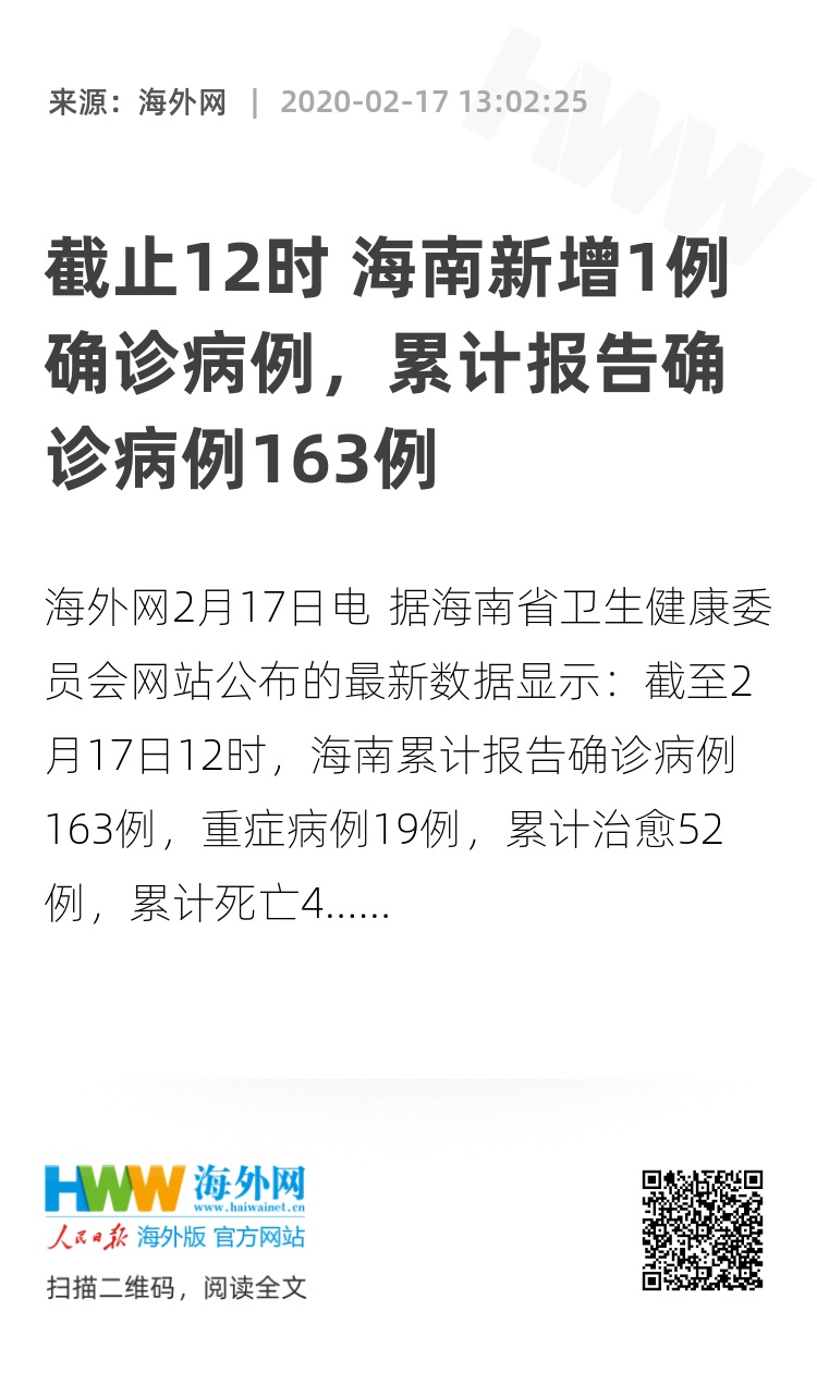 【海南新增本土病例1例,海南新增确诊病例3例 累计46例】 【海南新增本土病例1例,海南新增确诊病例3例 累计46例】