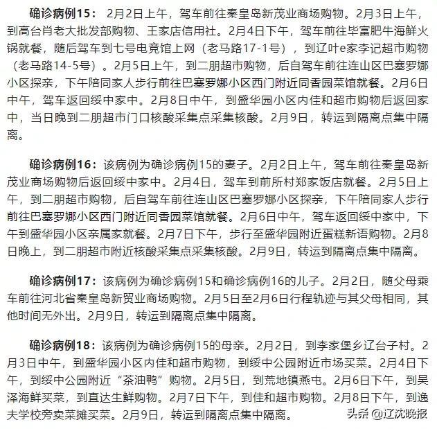 辽宁新增4例本土确诊病例,防控措施再度升级 辽宁新增4例本土确诊病例,防控措施再度升级