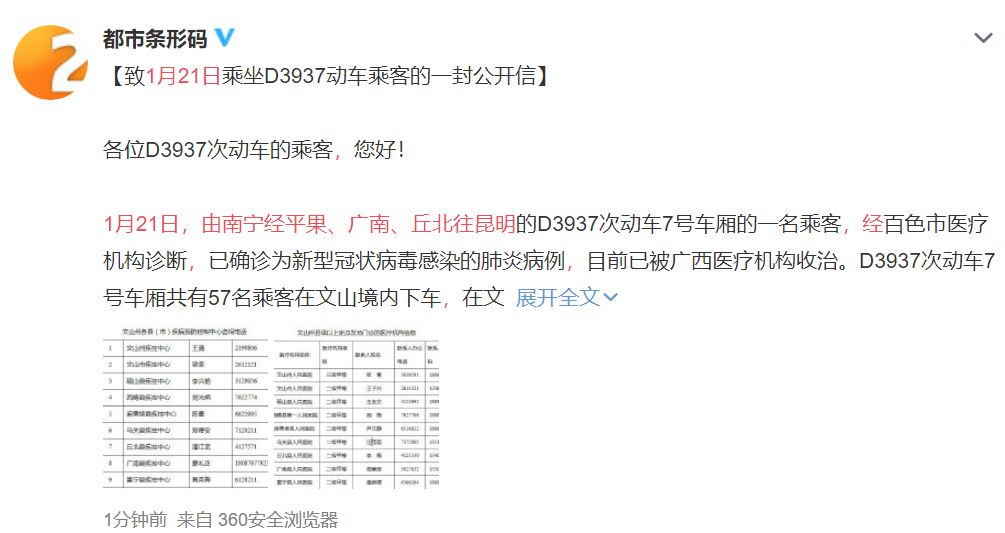 【急寻d3078次列车病例同乘者/急寻d3937次动车的乘客】 【急寻d3078次列车病例同乘者/急寻d3937次动车的乘客】