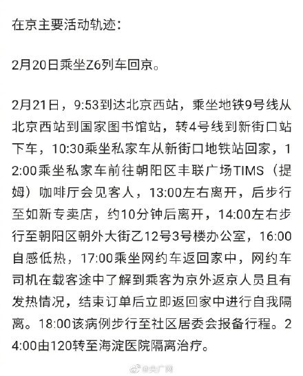 海淀确诊病例分布/海淀确诊病例行动轨迹 海淀确诊病例分布/海淀确诊病例行动轨迹