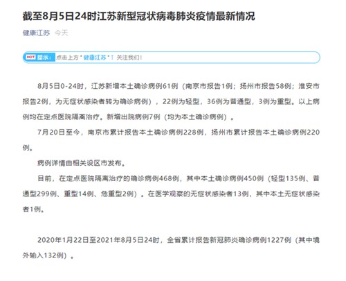 江苏新增本土确诊50例:江苏新增本土确诊50例是哪里的 江苏新增本土确诊50例:江苏新增本土确诊50例是哪里的