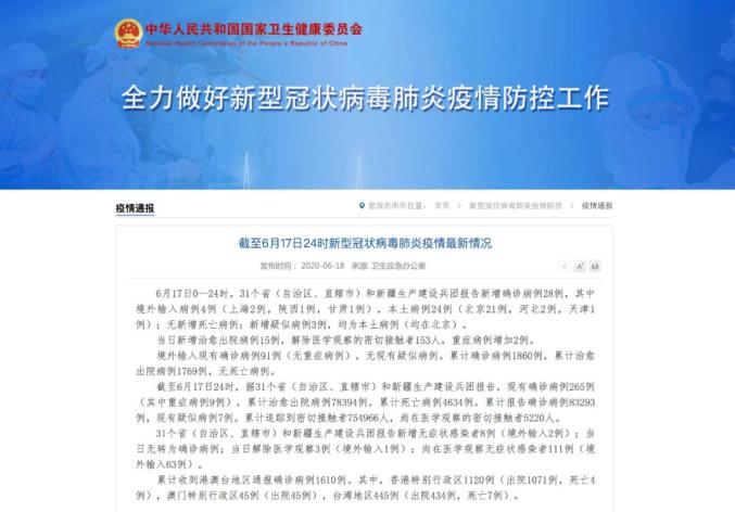 31省区市新增确诊17例,精准防控守护健康安全 31省区市新增确诊17例,精准防控守护健康安全