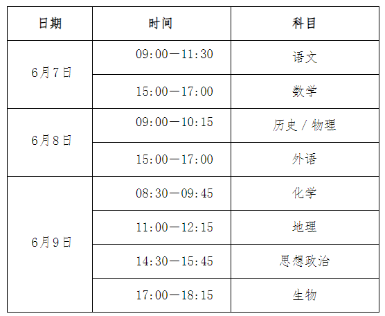 高考几月几日考试/高考几月几号和考试时间 高考几月几日考试/高考几月几号和考试时间