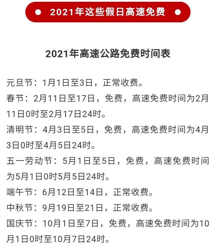 今年五一高速公路免费吗?/今年五一高速免费时间? 今年五一高速公路免费吗?/今年五一高速免费时间?