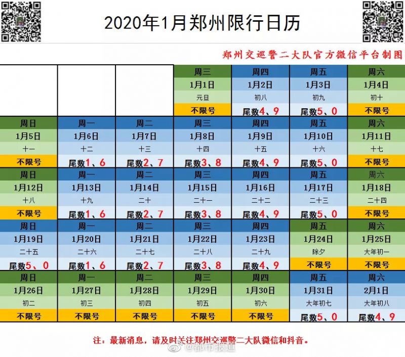 郑州限号2021最新限号时间8月份(郑州限号2020最新限号表) 郑州限号2021最新限号时间8月份(郑州限号2020最新限号表)