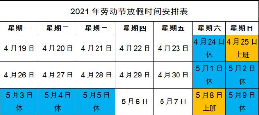 2021五一调休时间表最新通知,拼假攻略助你畅享5天长假 2021五一调休时间表最新通知,拼假攻略助你畅享5天长假