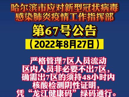 哈尔滨发布第61号公告是什么(哈尔滨新公告) 哈尔滨发布第61号公告是什么(哈尔滨新公告)
