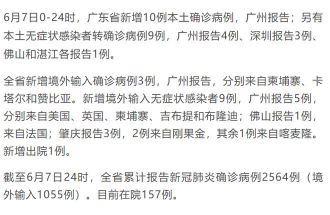广东省新增10例本土确诊病例,疫情防控再响警钟 广东省新增10例本土确诊病例,疫情防控再响警钟