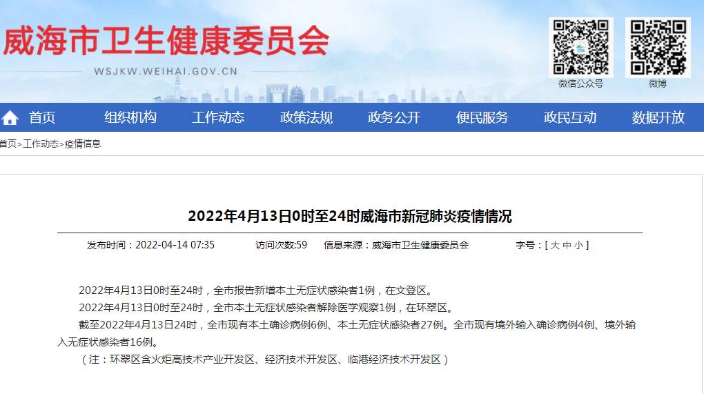 威海最新疫情最新消息实时发布/威海疫情最新报道 威海最新疫情最新消息实时发布/威海疫情最新报道