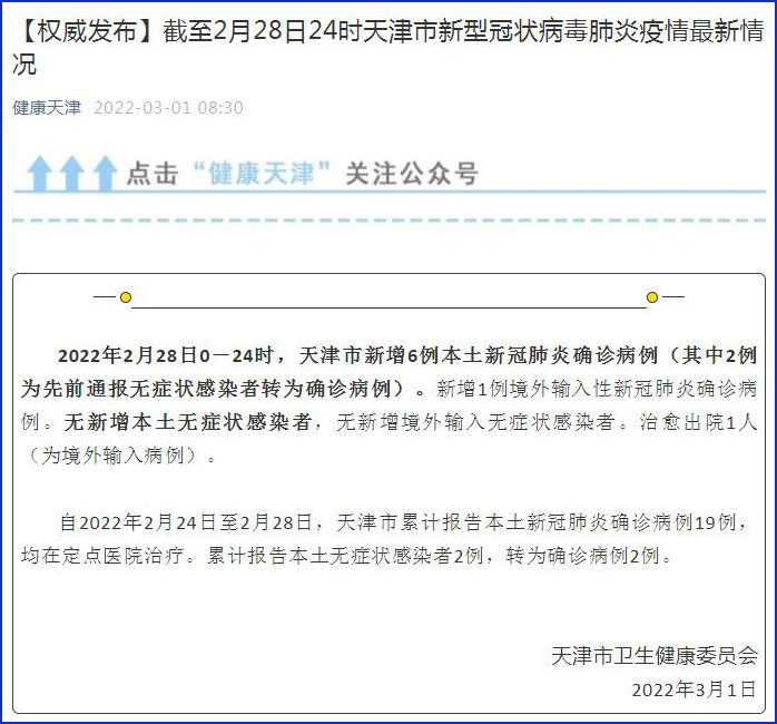 天津新增19例本土确诊病例,疫情防控再临考验 天津新增19例本土确诊病例,疫情防控再临考验