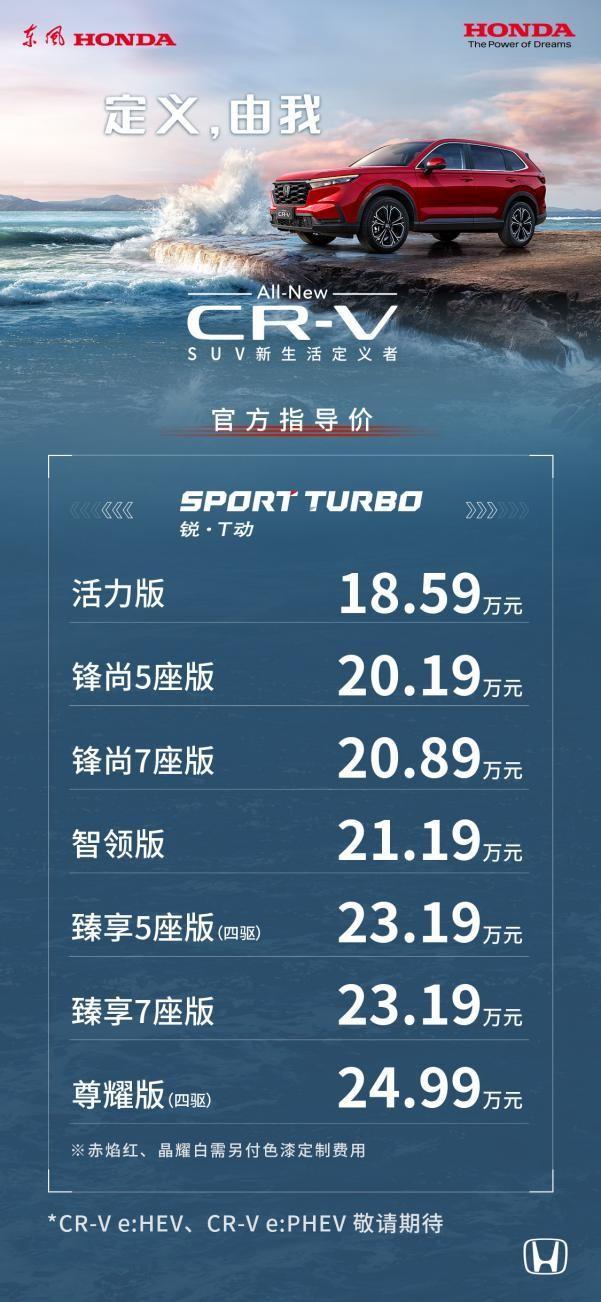 东风本田新款CR-V,革新进化,重塑家用SUV标杆 东风本田新款CR-V,革新进化,重塑家用SUV标杆