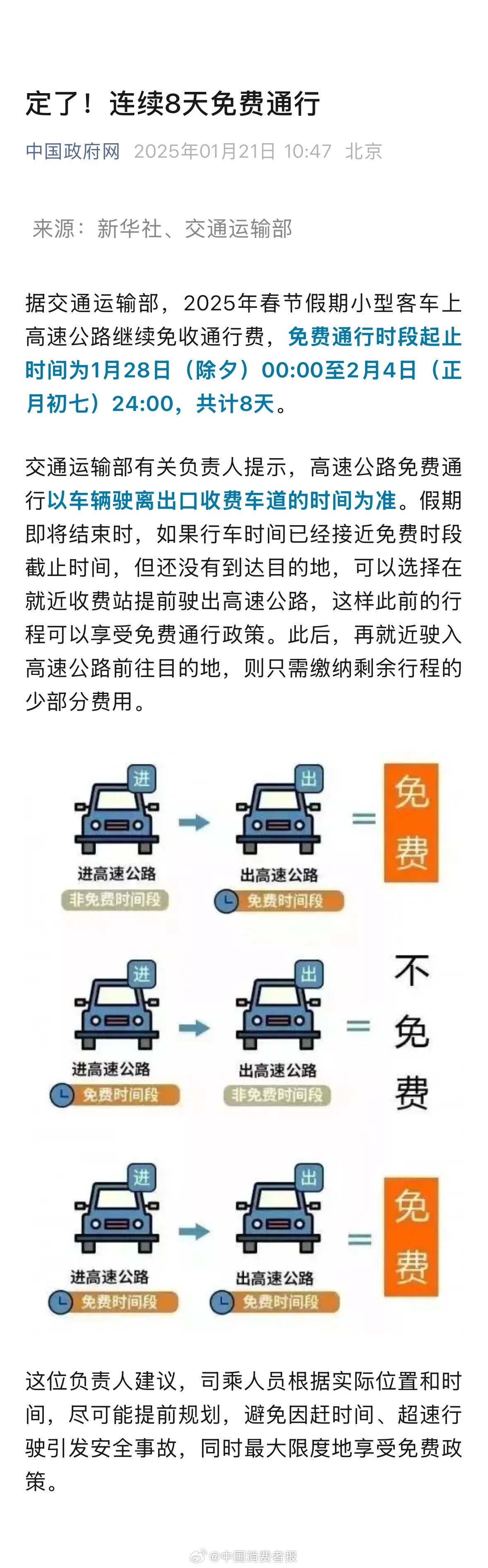 高速公路免费通行政策,最新消息与深度解读 高速公路免费通行政策,最新消息与深度解读