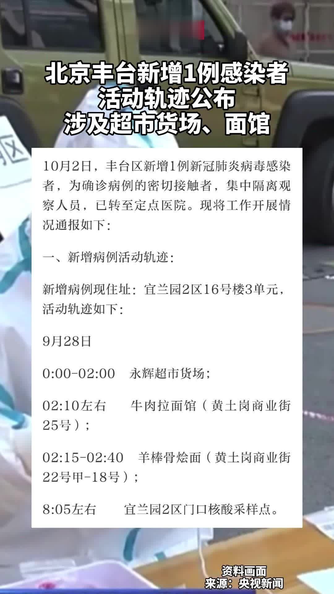 【北京丰台新增确诊轨迹,北京丰台新增确诊轨迹公布】 【北京丰台新增确诊轨迹,北京丰台新增确诊轨迹公布】