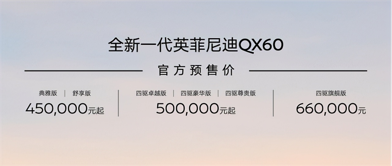 全新英菲尼迪QX60价格解析，豪华SUV的性价比之选