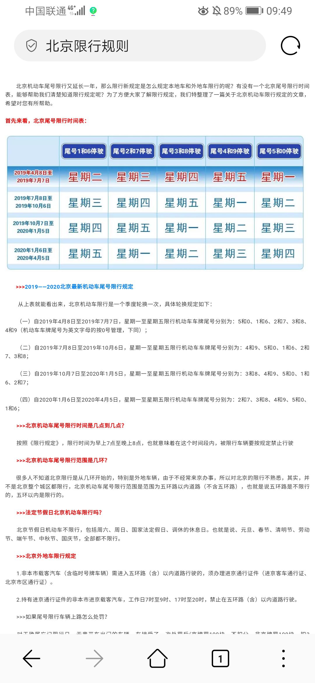 11月北京限行号码，出行指南与注意事项