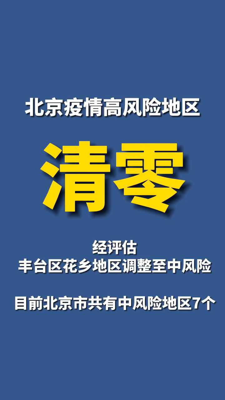 【北京市高风险地区清零了吗,北京市高风险地区清零!目前】