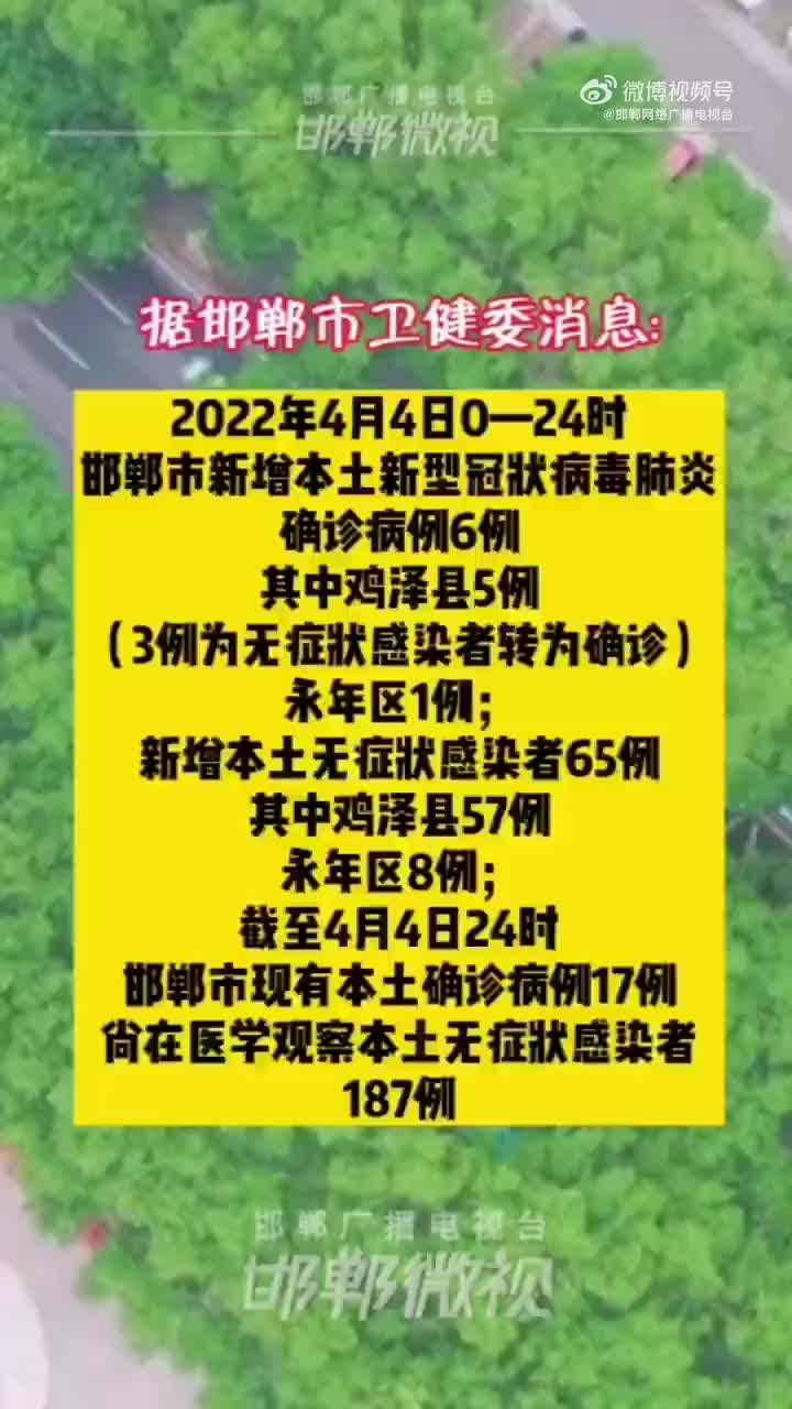 邯郸的最新疫情报告/邯郸最新情况 邯郸的最新疫情报告/邯郸最新情况