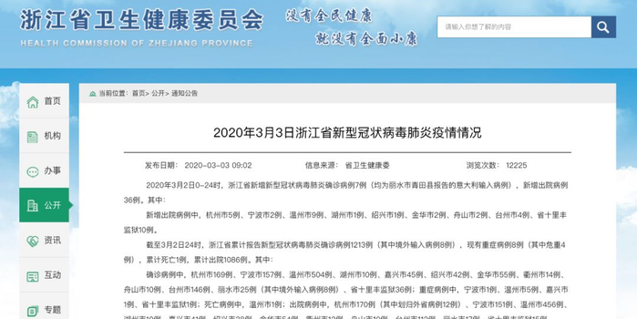 浙江确诊病例最新报道:浙江确诊新冠肺炎最新消息 浙江确诊病例最新报道:浙江确诊新冠肺炎最新消息
