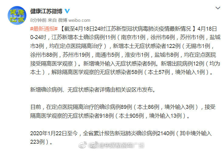 江苏新增本土确诊病例11例最新消息:江苏新增本土确诊病例12例 江苏新增本土确诊病例11例最新消息:江苏新增本土确诊病例12例