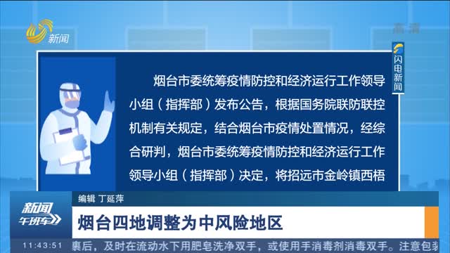 烟台部分区域划定为中风险地区,疫情防控措施全面升级 烟台部分区域划定为中风险地区,疫情防控措施全面升级