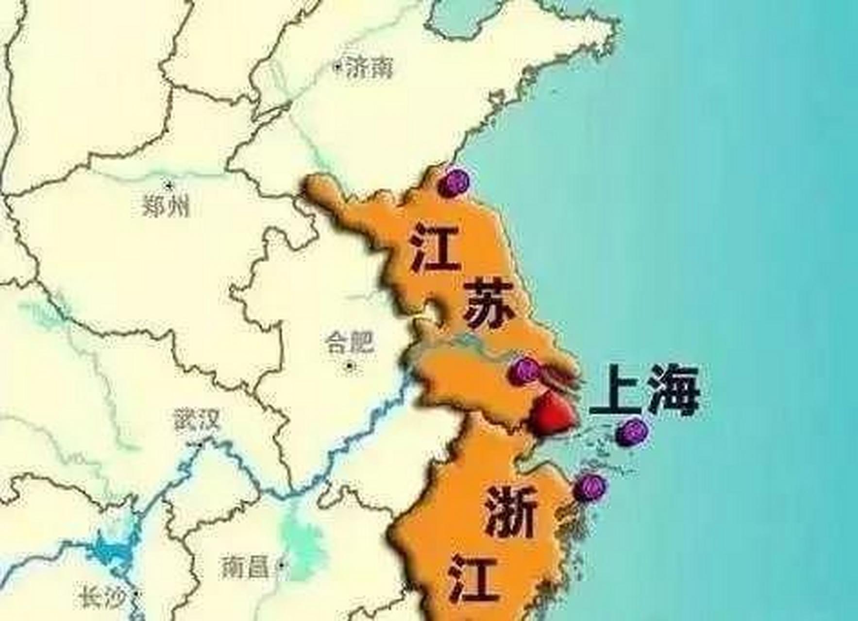 【上海江苏浙江三省交界,上海浙江江苏三省地图】