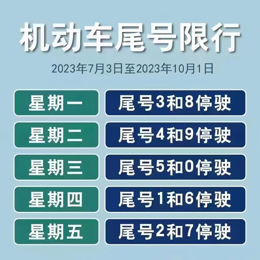 天津机动车限号9月份限行/天津机动车限号9月份限行吗
