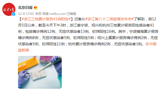 【浙江三地累计报告阳性41例是真的吗,浙江省今天确诊三列在什么地方】 【浙江三地累计报告阳性41例是真的吗,浙江省今天确诊三列在什么地方】