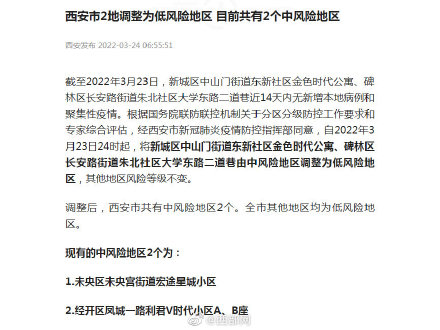 【西安市2地调整为中风险地区了吗/西安哪些地区是中风险地区】 【西安市2地调整为中风险地区了吗/西安哪些地区是中风险地区】