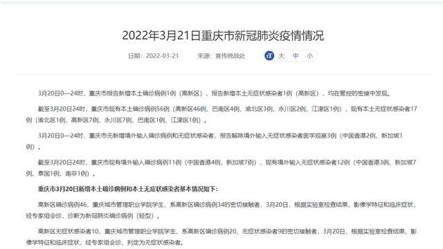 重庆市本土病例(重庆 本土确诊) 重庆市本土病例(重庆 本土确诊)