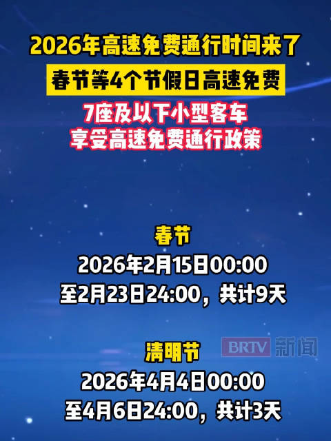 高速公路春节免费到几号结束/高速春节免费几号开始 高速公路春节免费到几号结束/高速春节免费几号开始
