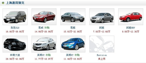 上海通用凯越价格/上海通用别克凯越价格