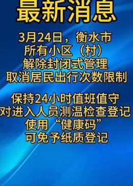 【衡水疫情最新公告,衡水疫情最新动态】