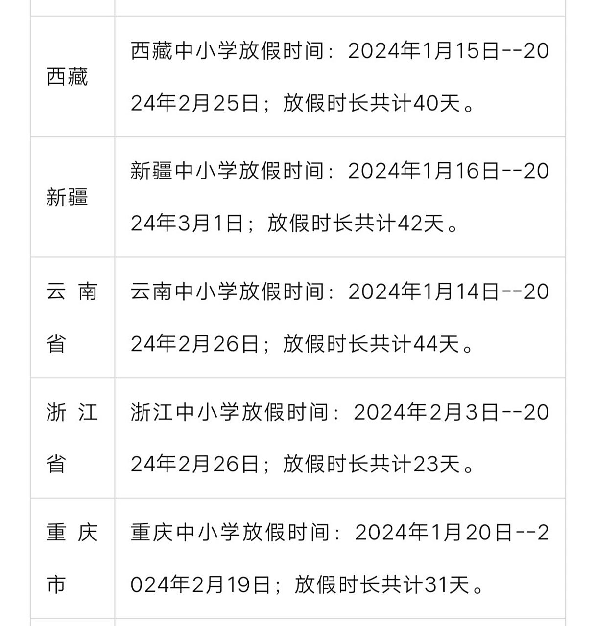寒假放假时间2024年学生/2024年什么时候放寒假